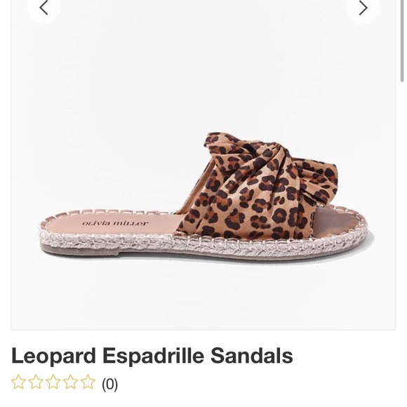 Forever 21 Shoes - Leopard espadrille sandals (brand new w/tags)